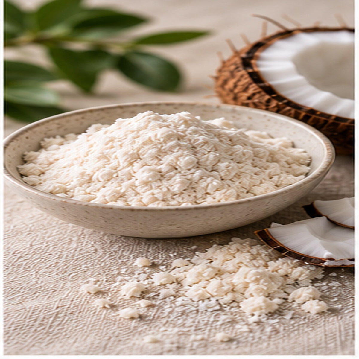 Organic coconut flour, a nut free low carb baking flour