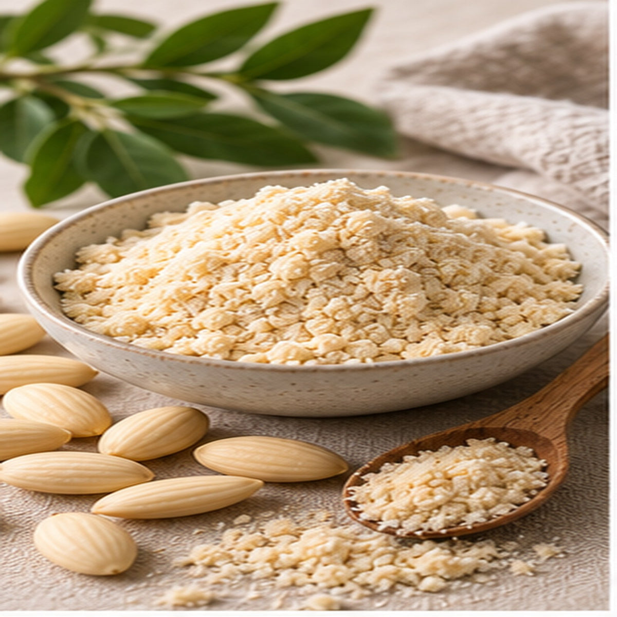 Superfine blanched almond flour, a low carb flour for keto baking