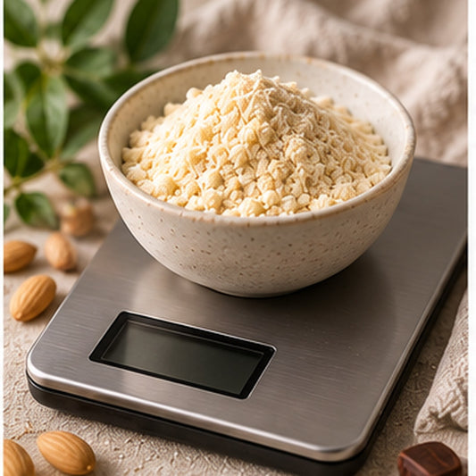 Digital kitchen scale with 0.1 gram precision for tracking keto portions