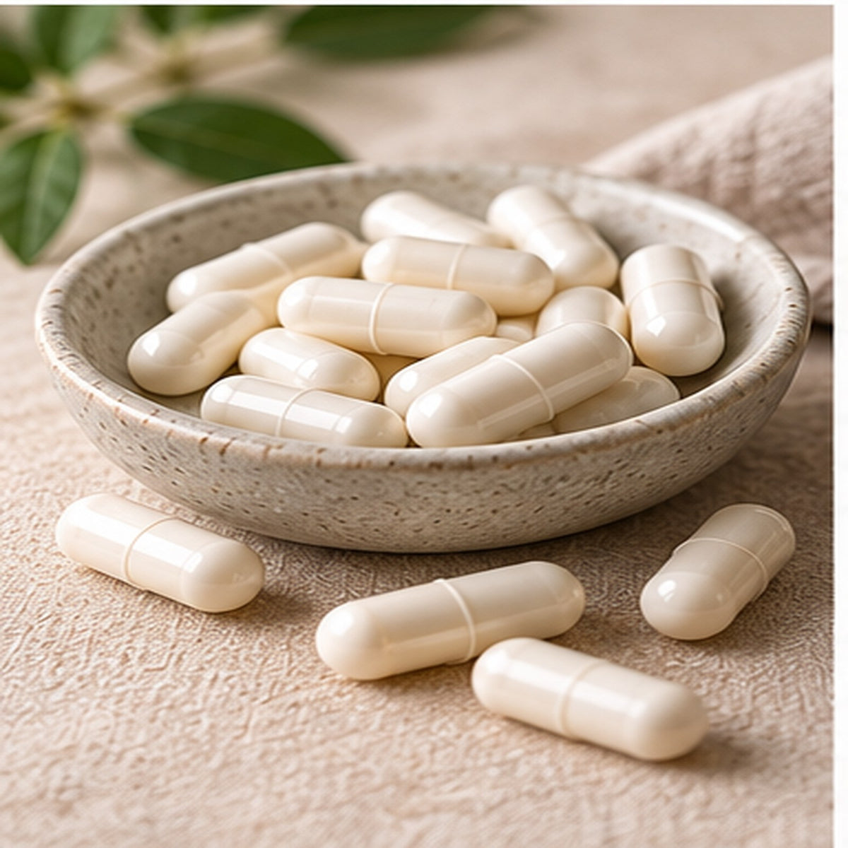 Magnesium glycinate capsules, a well absorbed form of magnesium