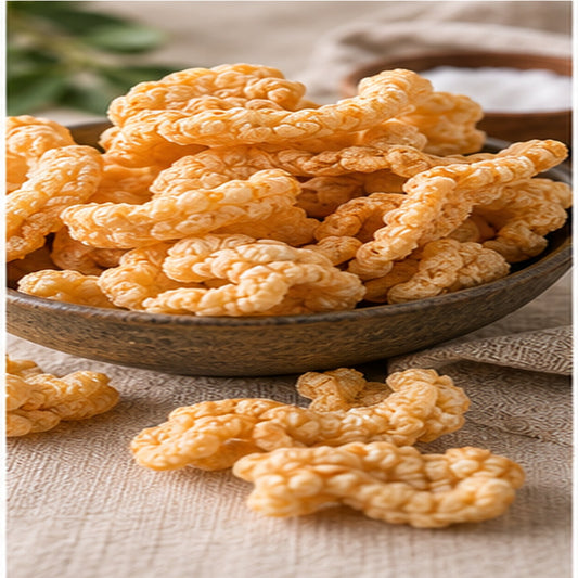 Zero carb pork rinds, a crunchy savoury keto snack